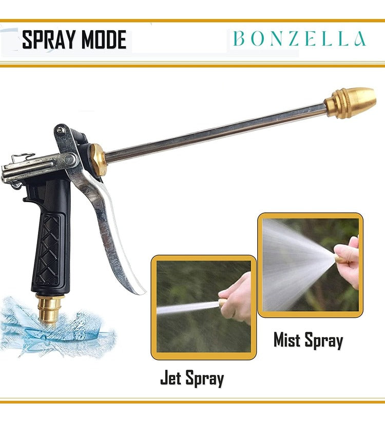 Nozzle Water Spray Gun Tool, Car Wash Nozzle, High Pressure Nozzle Spray Water Gun, Water Jet Hose Nozzles Pipe For Gardening, Bike,Car Wash,Window Cleaning - SuperbKishan