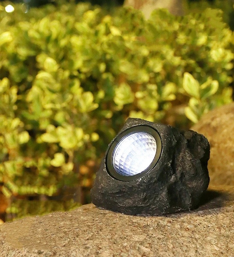 Solar LED Light Synthetic Stone Light for Driveway Garden - SuperbKishan