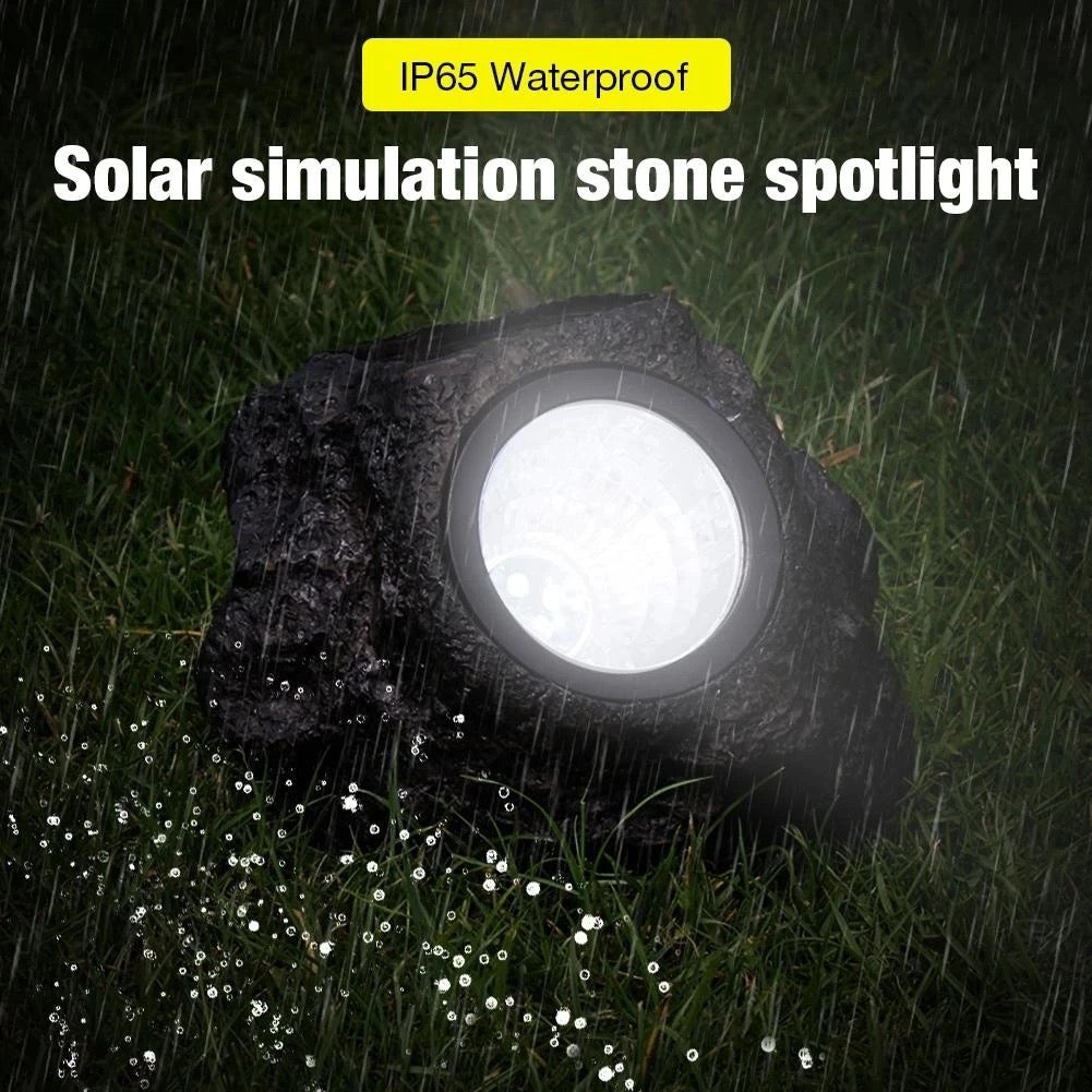 Solar LED Light Synthetic Stone Light for Driveway Garden - SuperbKishan