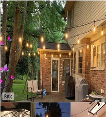 Solar LED String Lights Outdoor Garden Decoration Lamp Waterproof Bulb for Patio Holiday Party Christmas Wedding String Light - SuperbKishan