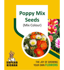 Poppy Mix Flowers Seeds - SuperbKishan