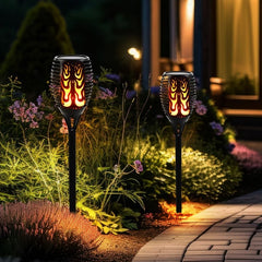 Solar Flame Lamp | Pathway Garden Light