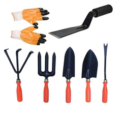 Gardening Tool sets combo pack of 7 pcs ( German Style Cutter, with Khurpa 2 Inches ) Garden Tool Kit (7 Tools)